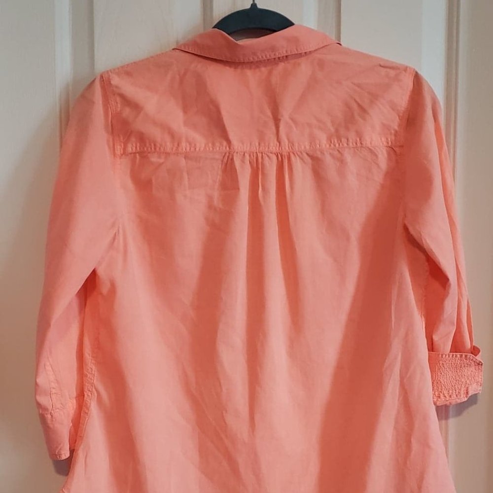 Peach button down - Picture 2 of 6